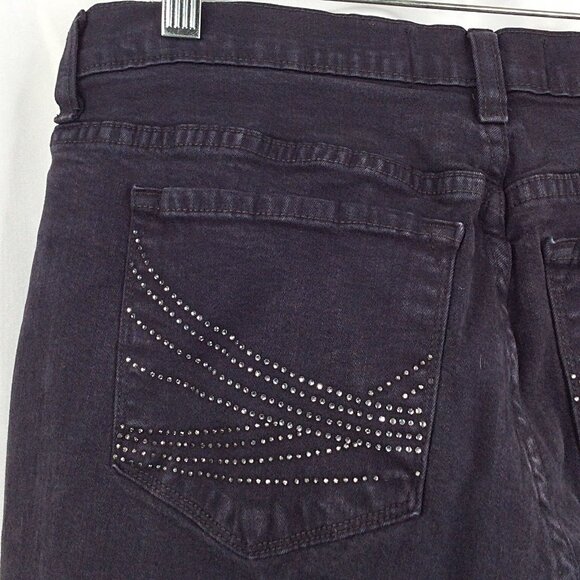 NYDJ Not Your Daughters Jeans Marilyn Straight 12 Rhinestones Lift Tuck 31x33 - Picture 6 of 10